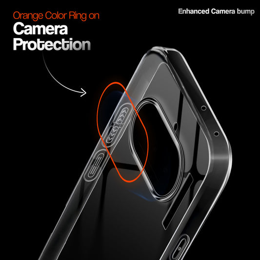 Crystal Clear Anti-Yellow Transparent Back Cover Case With Camera Ring Protection for Nothing Phone 4A 5G