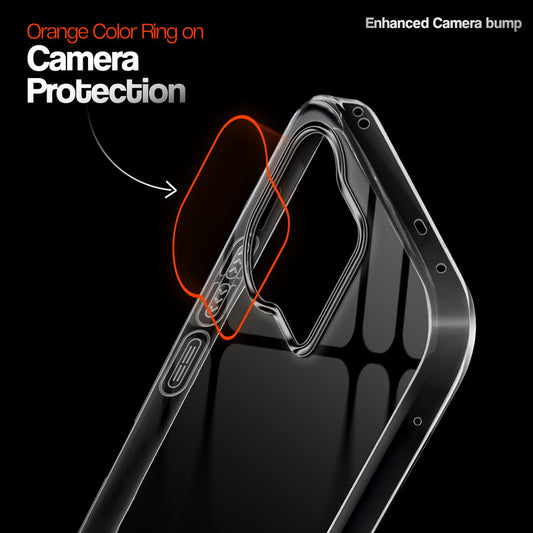 Crystal Clear Anti-Yellow Transparent Back Cover Case With Camera Ring Protection for OPPO K13 Turbo Pro 5G