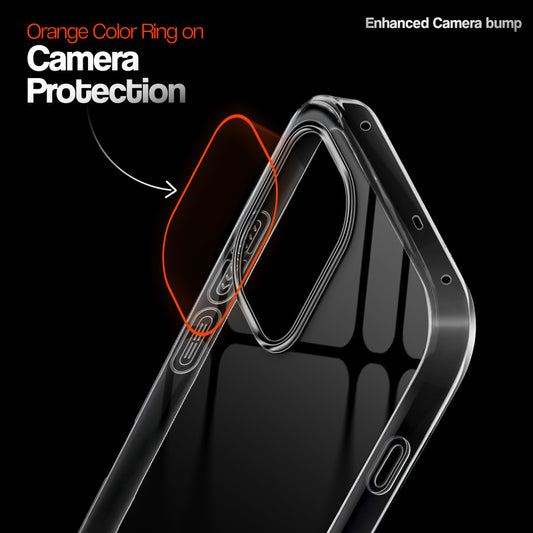 Crystal Clear Anti-Yellow Transparent Back Cover Case With Camera Ring Protection for OnePlus 15R 5G