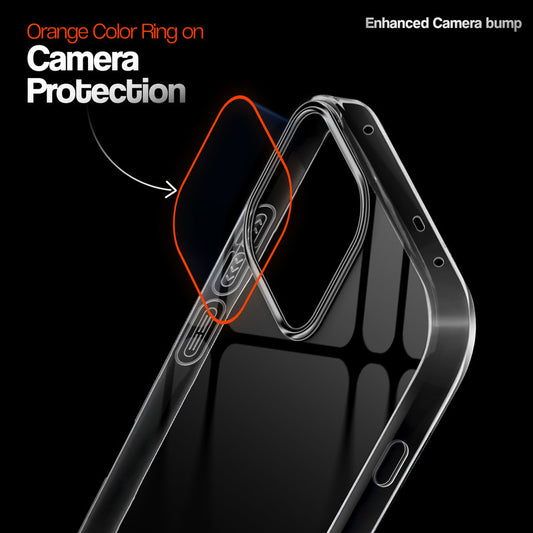 Crystal Clear Anti-Yellow Transparent Back Cover Case With Camera Ring Protection for OnePlus Nord 6 5G