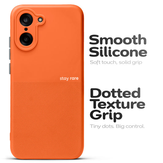 Premium Silicone Textured Case With Camera Protection & Inner Microfiber Lining Back Cover For OnePlus Nord CE 5 5G