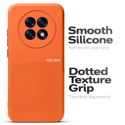 Premium Silicone Textured Case With Camera Protection & Inner Microfiber Lining Back Cover For OPPO F31 Pro Plus 5G