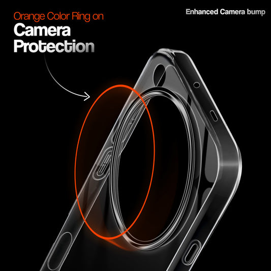 Crystal Clear Anti-Yellow Transparent Back Cover Case With Camera Ring Protection for Oppo Find X9 Ultra 5G