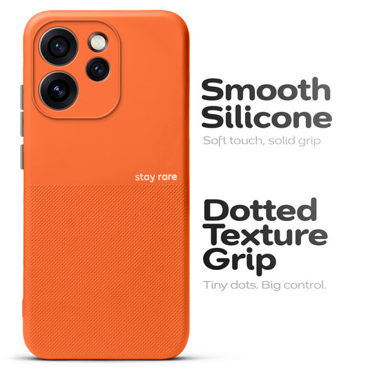 Premium Silicone Textured Case With Camera Protection & Inner Microfiber Lining Back Cover For Oppo Reno 15 Pro 5G
