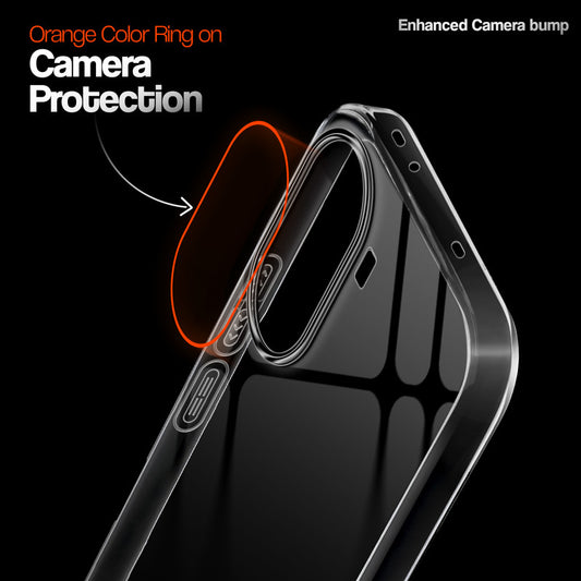 Crystal Clear Anti-Yellow Transparent Back Cover Case With Camera Ring Protection for Poco X7 Pro 5G