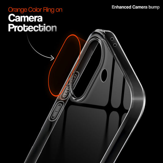 Crystal Clear Anti-Yellow Transparent Back Cover Case With Camera Ring Protection for Poco X8 Pro 5G