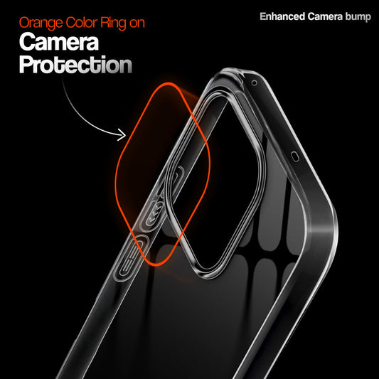 Crystal Clear Anti-Yellow Transparent Back Cover Case With Camera Ring Protection for Realme 16 Pro 5G