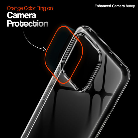 Crystal Clear Anti-Yellow Transparent Back Cover Case With Camera Ring Protection for Realme 16 Pro Plus 5G