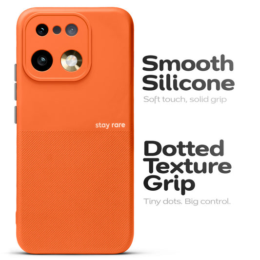 Premium Silicone Textured Case With Camera Protection & Inner Microfiber Lining Back Cover For Realme 16 Pro Plus 5G