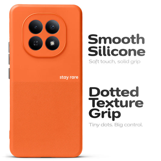 Premium Silicone Textured Case With Camera Protection & Inner Microfiber Lining Back Cover For Redmi Note 15 5G