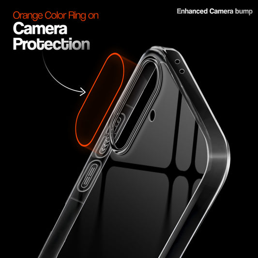 Crystal Clear Anti-Yellow Transparent Back Cover Case With Camera Ring Protection for Samsung A57 5G