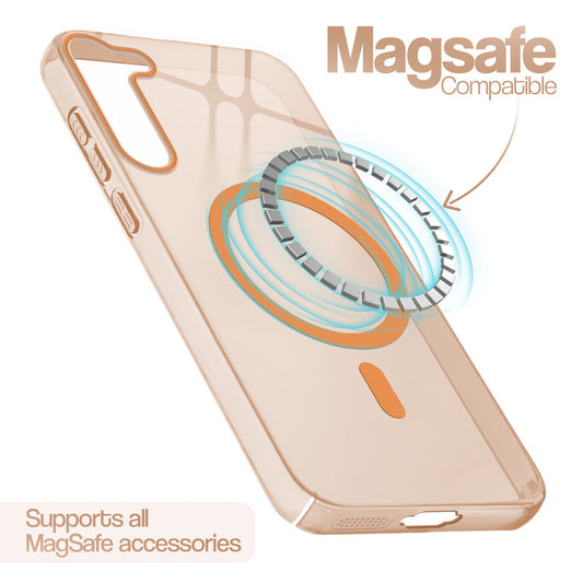 Anti-Yellow Scratch Resistant Case Support Wireless Charging Back Cover For Samsung S23 Plus 5G