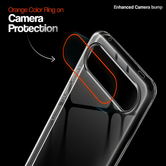 Crystal Clear Anti-Yellow Transparent Back Cover Case With Camera Ring Protection for Vivo S2 5G