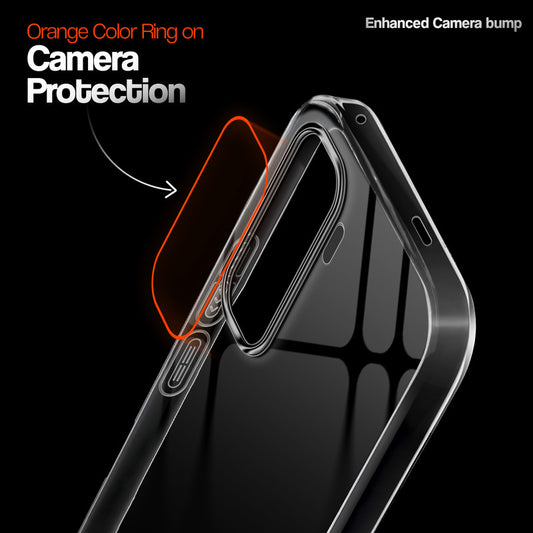 Crystal Clear Anti-Yellow Transparent Back Cover Case With Camera Ring Protection for Vivo T5 Pro 5G