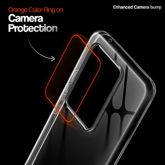 Crystal Clear Anti-Yellow Transparent Back Cover Case With Camera Ring Protection for Vivo V27 5G