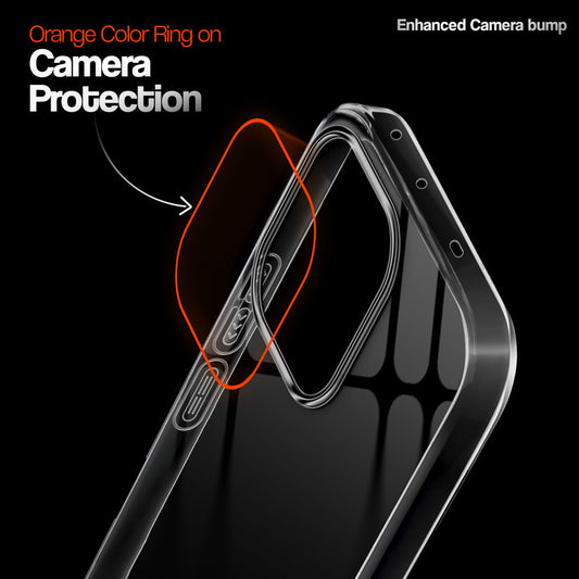 Crystal Clear Anti-Yellow Transparent Back Cover Case With Camera Ring Protection for Vivo V70 Elite 5G
