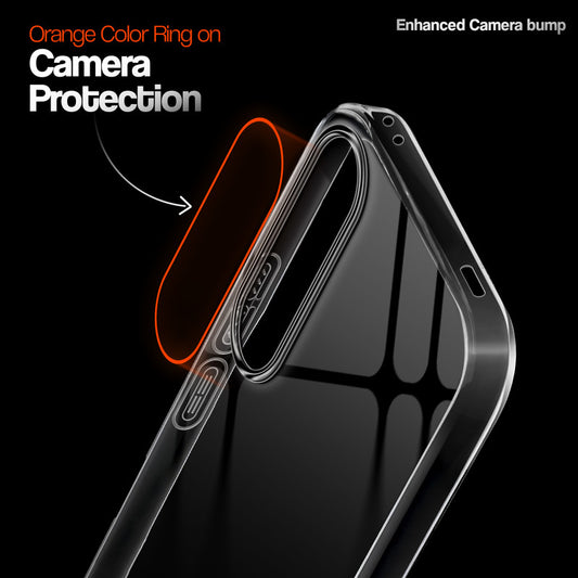 Crystal Clear Anti-Yellow Transparent Back Cover Case With Camera Ring Protection for Vivo V70 FE 5G