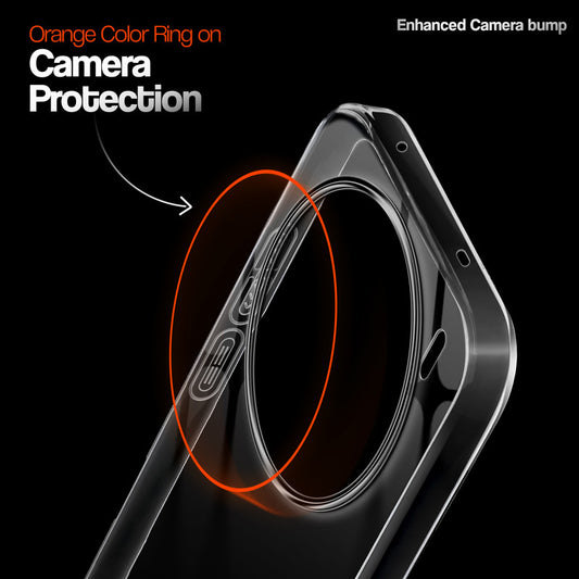 Crystal Clear Anti-Yellow Transparent Back Cover Case With Camera Ring Protection for Vivo X200T 5G