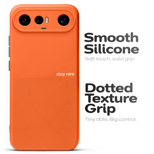 Premium Silicone Textured Case With Camera Protection & Inner Microfiber Lining Back Cover For Vivo X300 FE 5G
