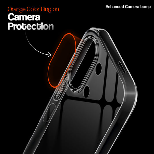 Crystal Clear Anti-Yellow Transparent Back Cover Case With Camera Ring Protection for Vivo Y21 5G