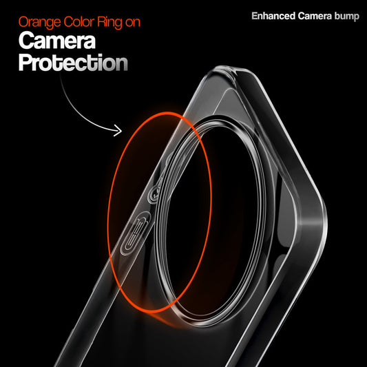 Crystal Clear Anti-Yellow Transparent Back Cover Case With Camera Ring Protection for Xiaomi 17 Ultra 5G