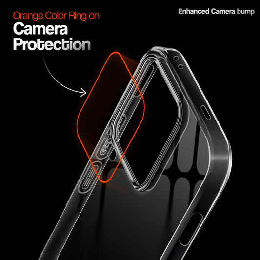 Crystal Clear Anti-Yellow Transparent Back Cover Case With Camera Ring Protection for iQOO 15 Ultra 5G