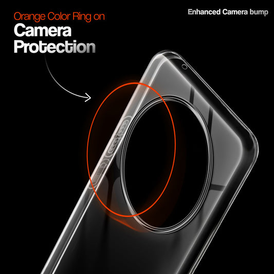 Crystal Clear Anti-Yellow Transparent Back Cover Case With Camera Ring Protection for iQOO Z10 5G