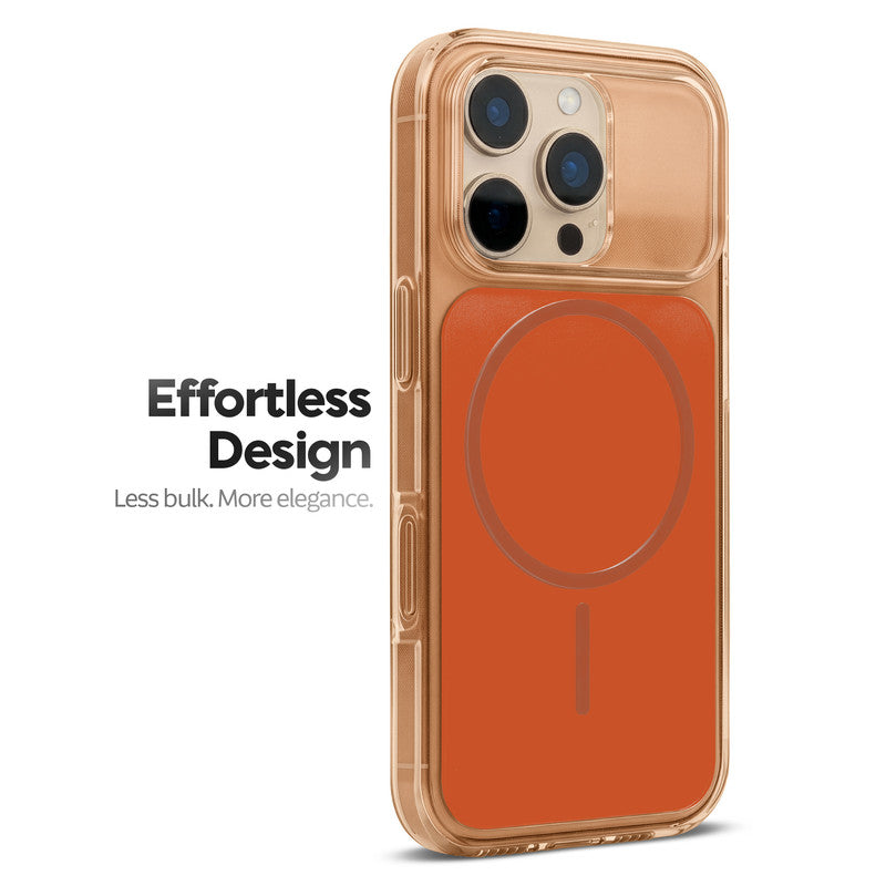 Silicone Hybrid Hard Back Cover with Wireless Charging Support for Apple iPhone 16 Pro