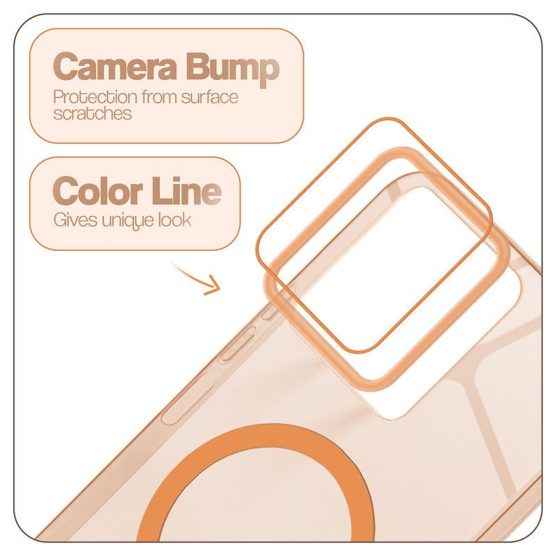 Anti-Yellow Colored Camera Line Case Support Magnetic Accessories Back Cover For Motorola Moto G37 Power 5G