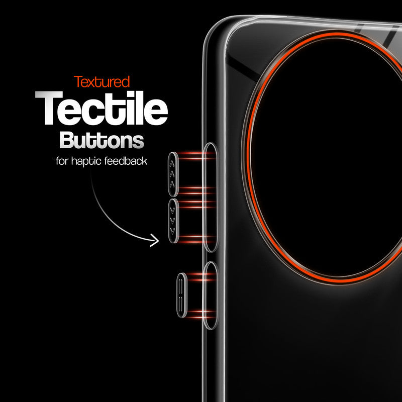 Crystal Clear Anti-Yellow Transparent Back Cover Case With Camera Ring Protection for Vivo X200T 5G