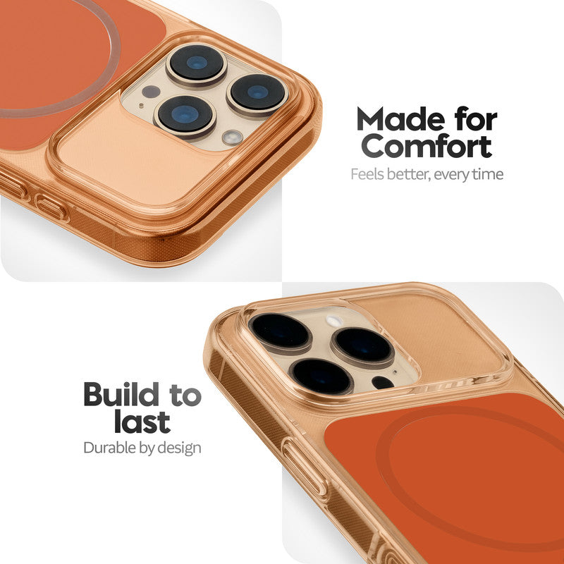 Silicone Hybrid Hard Back Cover with Wireless Charging Support for Apple iPhone 16 Pro