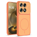 Front and back view of Orange protective back cover for Motorola Signature with textured sides, camera guard and slim fit design.