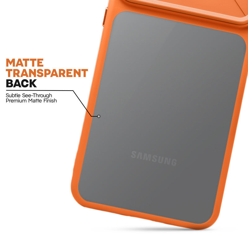 Premium Frosted Back Cover with Textured Camera Design & Metal-Look Buttons for Samsung A56 5G