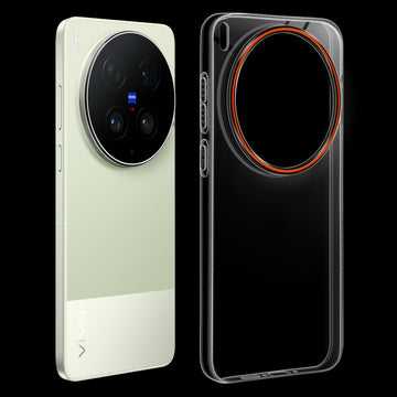 Crystal Clear Anti-Yellow Transparent Back Cover Case With Camera Ring Protection for Vivo X300 Ultra 5G
