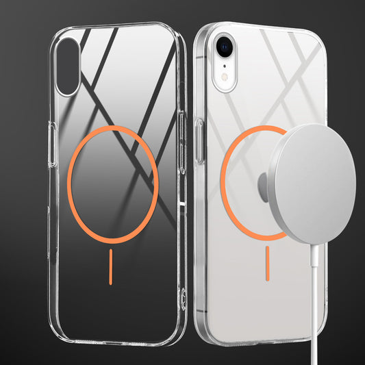 Crystal Clear Transparent Hard Back Anti-Yellowing with MagSafe Compatibility Phone Case For Apple iPhone XR