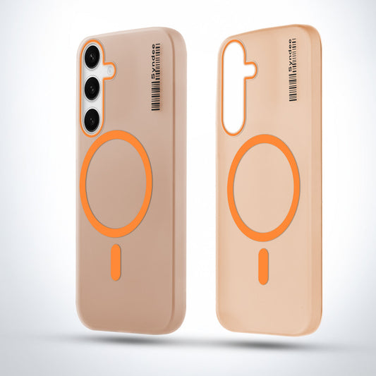 Elegant Colorful Frosted Matte Back With MagSafe Support Back Case For Samsung S24 FE 5G