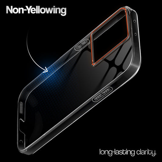Crystal Clear Anti-Yellow Transparent Back Cover Case With Camera Ring Protection for OnePlus 10R 5G