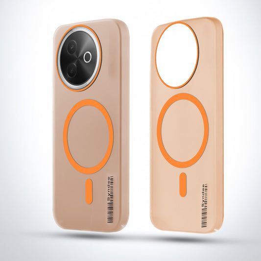 Elegant Colorful Frosted Matte Back With MagSafe Support Back Case For Vivo Y39 5G