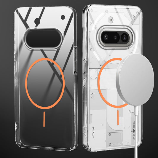 Crystal Clear Transparent Hard Back Anti-Yellowing with MagSafe Compatibility Phone Case For Nothing Phone 3A 5G