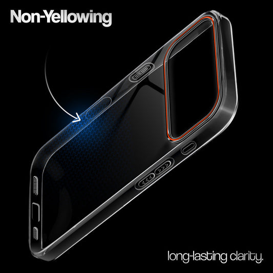 Crystal Clear Colorful Camera Ring Back Case for Apple iPhone 17 Pro