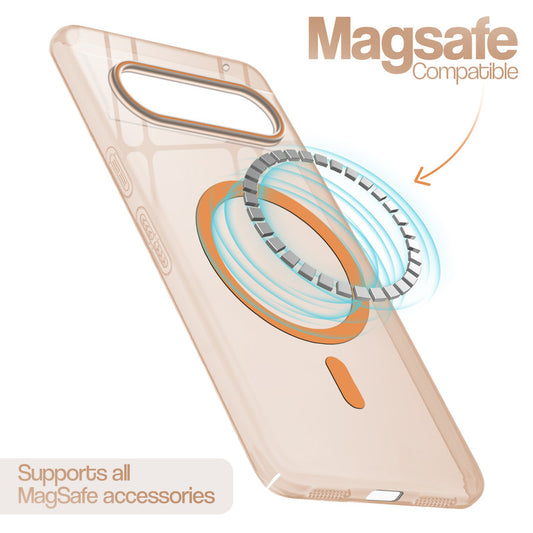 Anti-Yellow Scratch Resistant Case Support Wireless Charging Back Cover For Google Pixel 8A