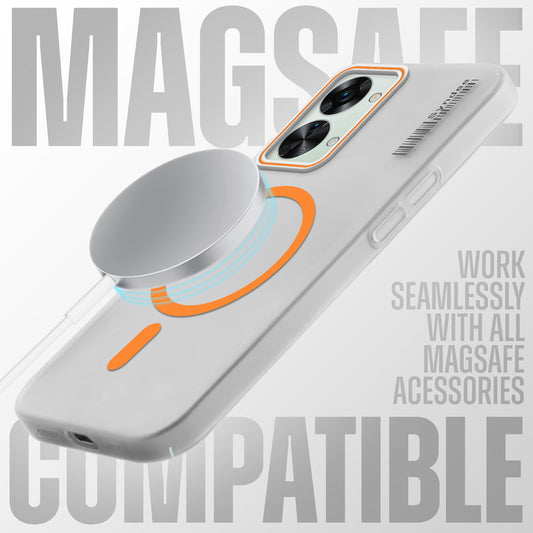New Elegant Frosted Matte Slim Back With MagSafe Support Back Case For OnePlus Nord 2T 5G
