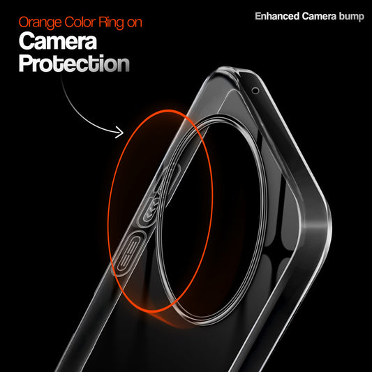 Crystal Clear Anti-Yellow Transparent Back Cover Case With Camera Ring Protection for Vivo Y300 Pro 5G