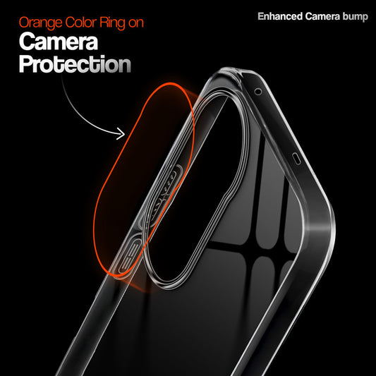 Crystal Clear Anti-Yellow Transparent Back Cover Case With Camera Ring Protection for iQOO Z10R 5G