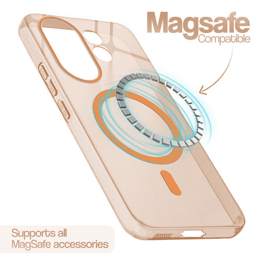 Glossy Hard Wireless Charging Support Case Vivo X200 FE 5G