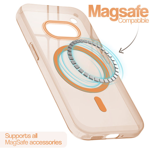 Anti-Yellow Scratch Resistant Case Support Magnetic Accessories Back Cover For Nothing Phone 2A Plus