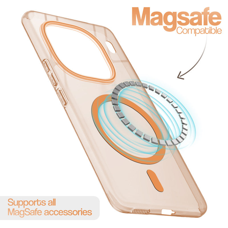 Anti-Yellow Colored Camera Line Case Support Magnetic Accessories Back Cover For iQOO 12 5G