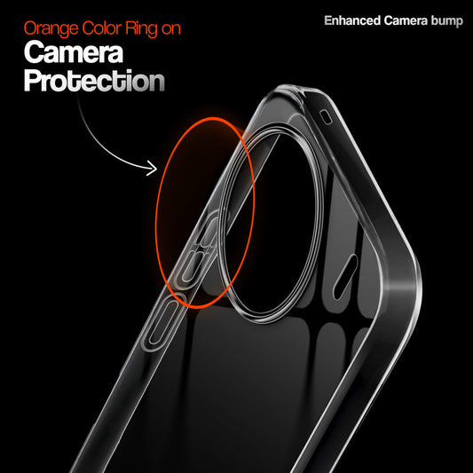 Crystal Clear Anti-Yellow Transparent Back Cover Case With Camera Ring Protection for Vivo X90 5G