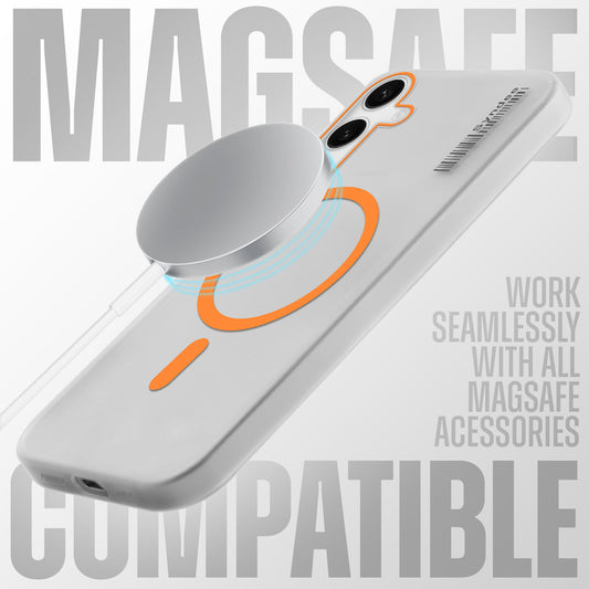 New Elegant Frosted Matte Slim Back With MagSafe Support Back Case For Samsung S24 FE 5G