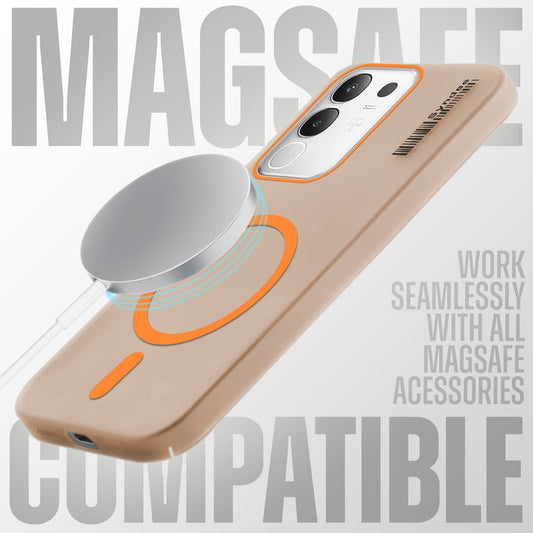 Colorful Frosted Matte MagSafe For Vivo T4X 5G
